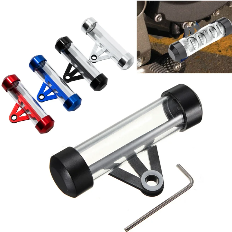 Universal Aluminum Alloy Waterproof Tax Disc Tube Holder Frame Fit for Most Motorcycle Scooters, Registration Storage Tube