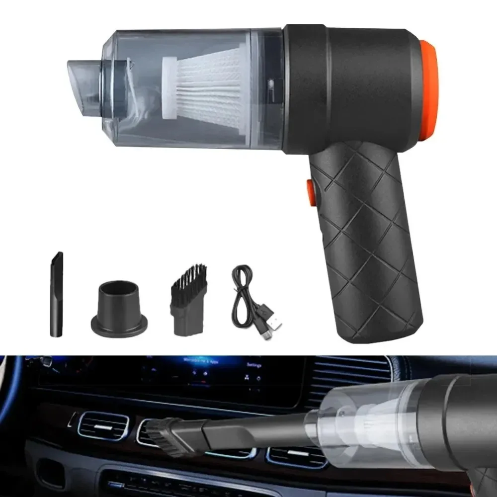 Portable Wireless Super Suction Dual Purpose Handheld Vacuum Cleaner for Car Home Use One Click Unlocking for Car Home Cleaning