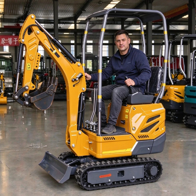 Compact Mini Excavator Strong Digging Performance Widely Used In Construction And Agriculture Customized