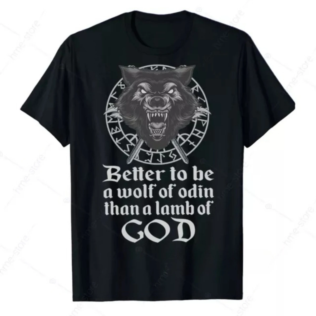 

Better To Be A Wolf of Odin Proud Nordic Warrior T-Shirt 100% Cotton O-Neck Short Sleeve Summer Casual Mens T-shirt Streetwear
