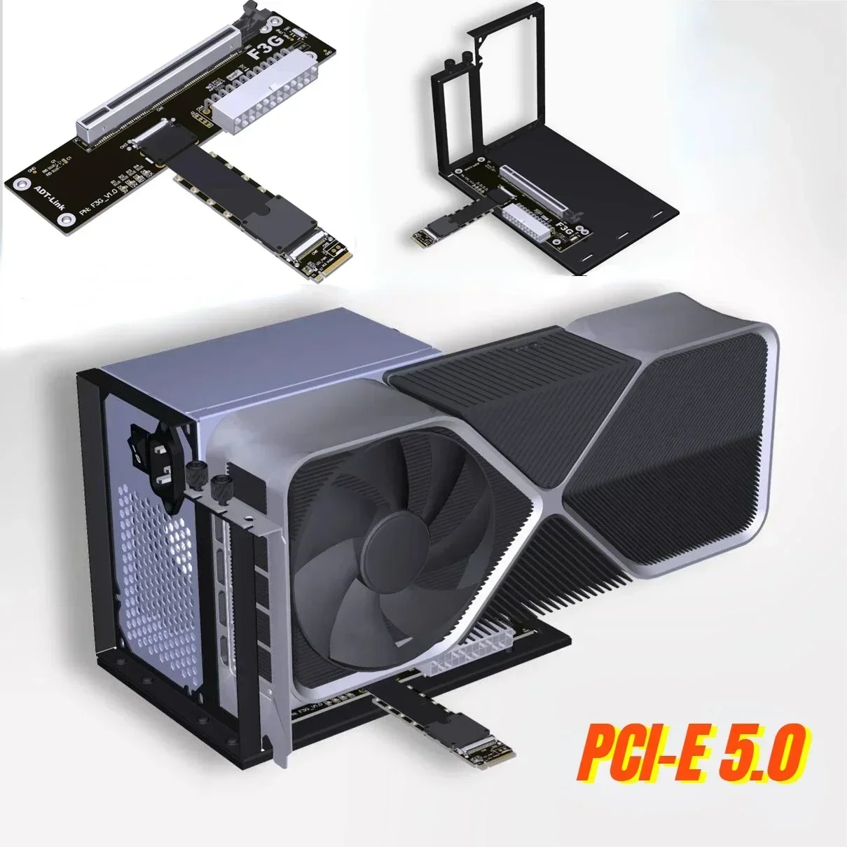 GEN5 Laptop F43SG BK7 5.0 M.2 KeyM NVMe Zewnętrzna karta graficzna eGPU Adapter PCIe 5.0 x16 GPU Dock ITX STX NUC Notebook PC Gaming