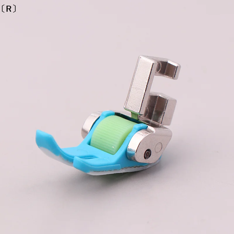egahR SigurNon Stick Bottom Kunststoff Roller Nähfuß Gerade Stich Für Haushalt/Inländischen Alte Pedal Nähmaschine Zahnrad Füße