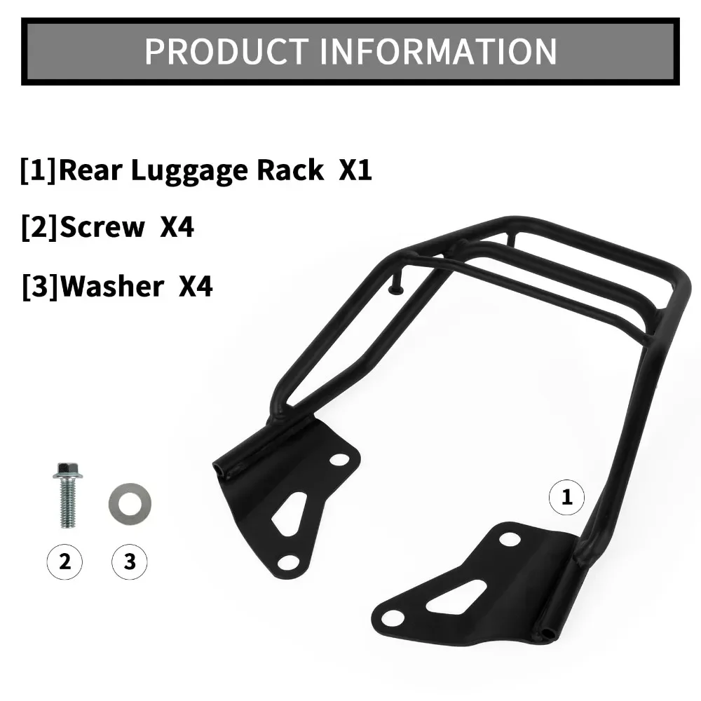 Motorcycle Iron Luggage Rack Storage Rack Carrier Support Shelf for Honda Grom OG SF MSX125SF MSX125 2016-2020