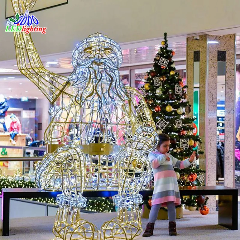 Custom. Motief Licht Led Acryl Kerstman