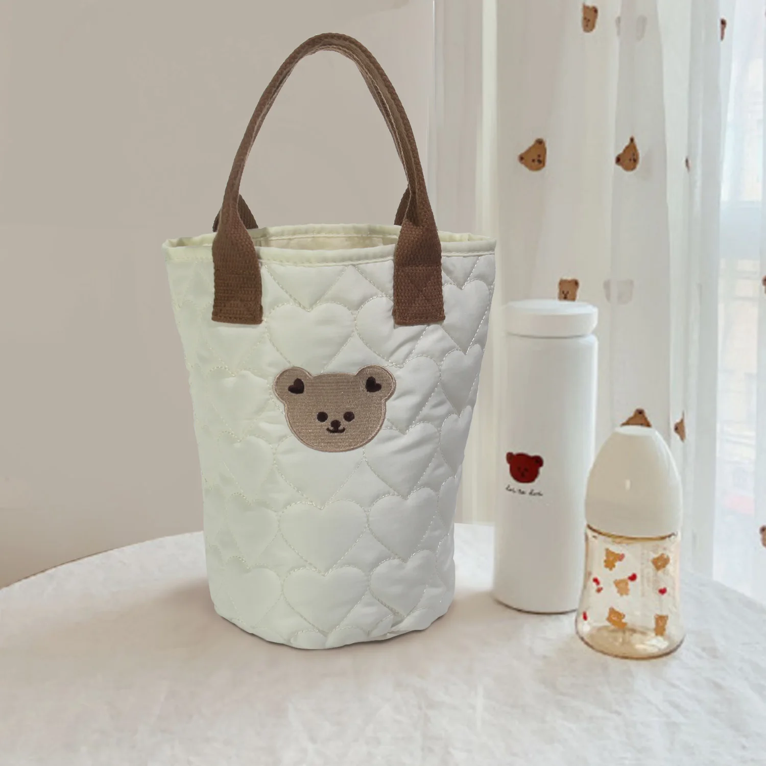 Diaper Bag tote mommy bag milk bottle diaper bucket mother baby trolley bag