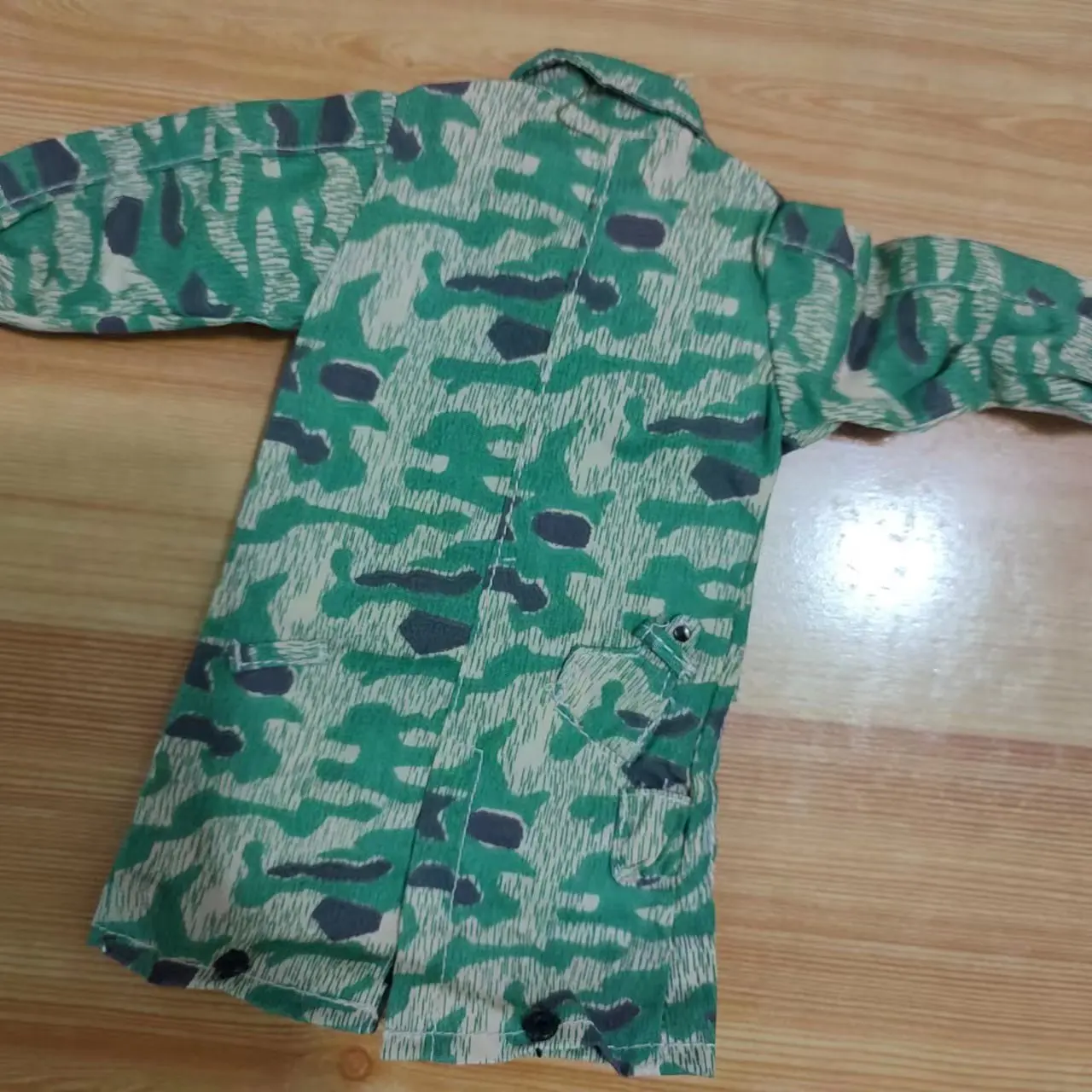 1:6 Soldier Man Coat WW2 German Army Dress Jacket Watermark Smock Mid-length Blouse Coat Windbreaker Model Fit 12"Body Figure