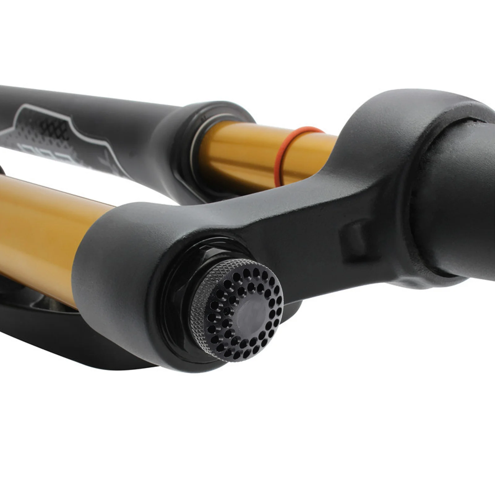 

1pc Aluminum Alloy Bike Fork Cover Replaceable Professional Front Fork Lid Durable Lightweight Cycling Accessory Hollow Wear