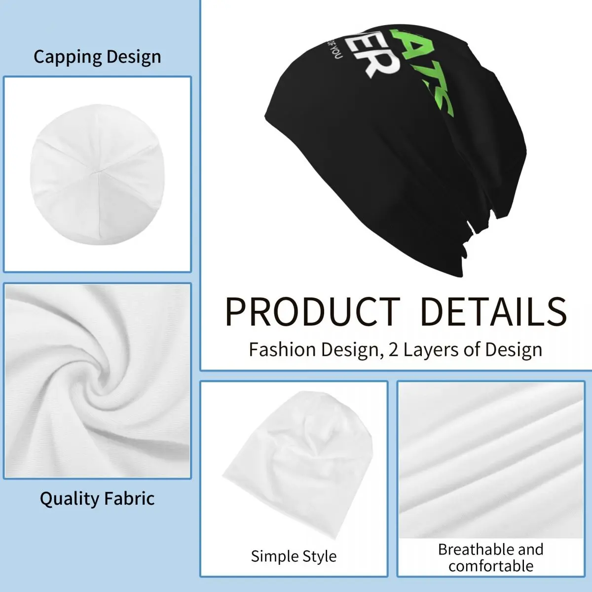 Uber Eats Driver Logo سائق توصيل الطعام قبعة محبوكة دافئة الهيب هوب بونيه قبعة الخريف الشتاء في الهواء الطلق قبعات حريمي للجنسين الكبار #4