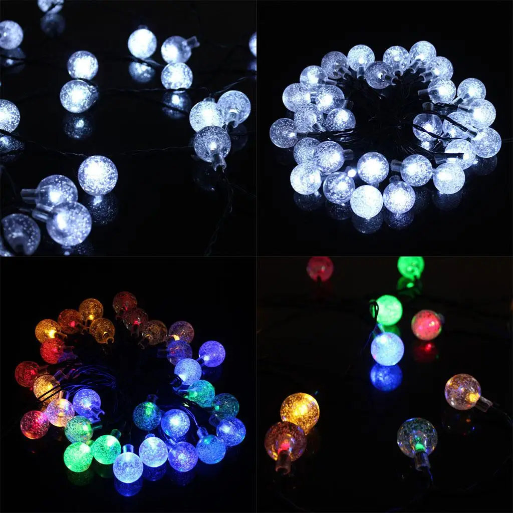 Fairy String Lights Solar 20 LED Garden Yard Path Lamp Outdoor Waterproof