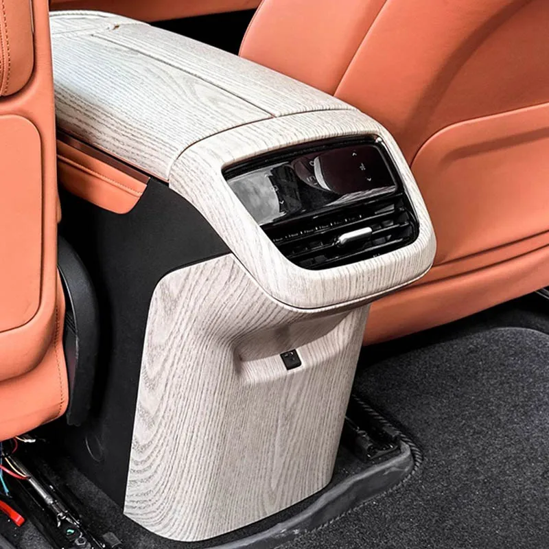 For Changan Deepal S07 2025 2026 Imitation Peach Wood Interior Automotive Decorative Products Anti Kick Pad 2