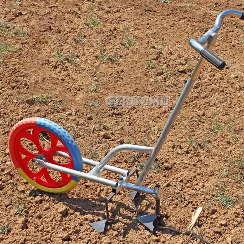 Imagem -06 - Manual Pull Micro Tiller Arado Abertura do Sulco e Equitação Integrada Máquina Solo Arado e Afrouxamento para Uso Agrícola