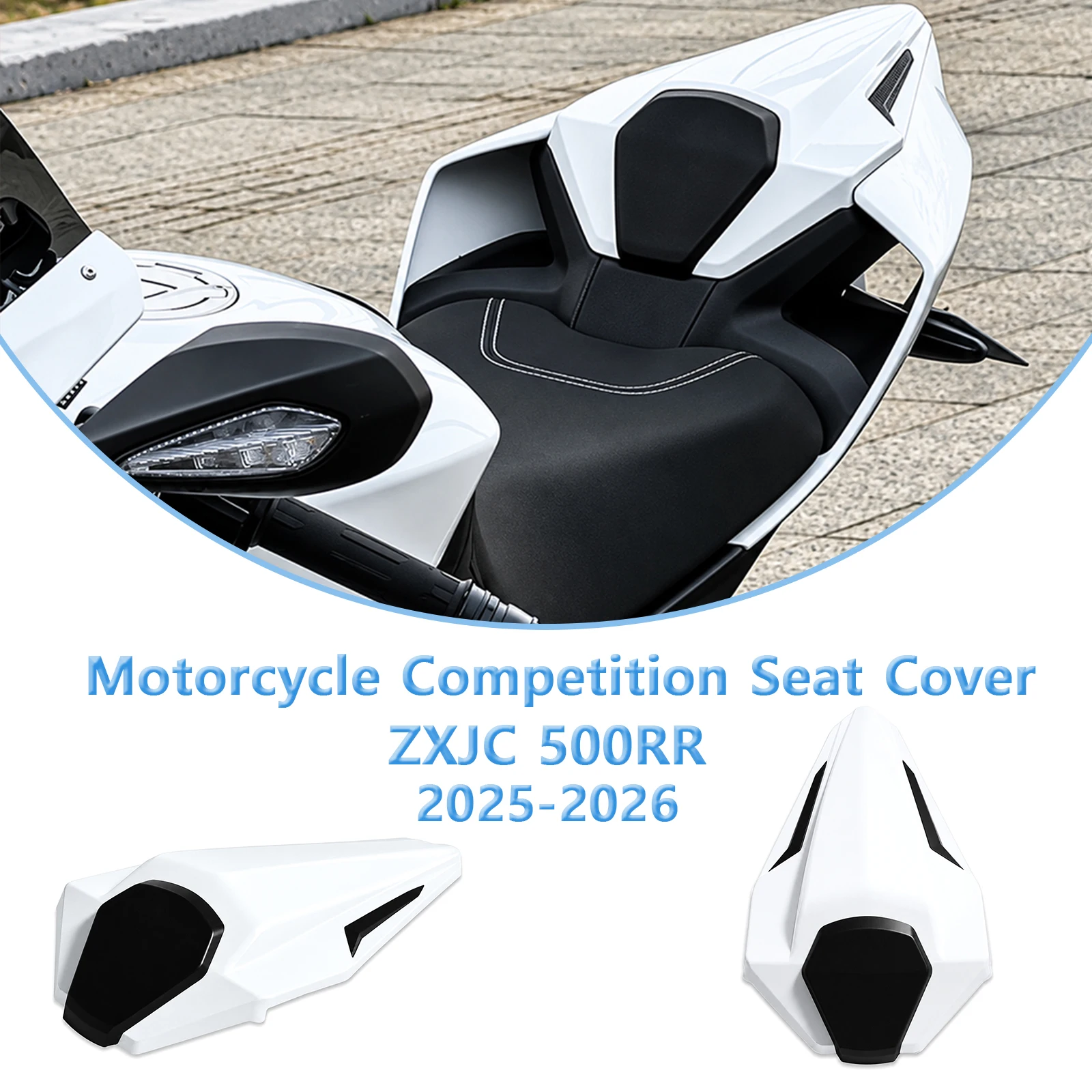 For ZXJC 500RR New Motorcycle Racing Competition Rear Seat Cover Back Hump Fairing Tail Cowl Cover ZXJC ZX MOTO 500 RR 2025-2026