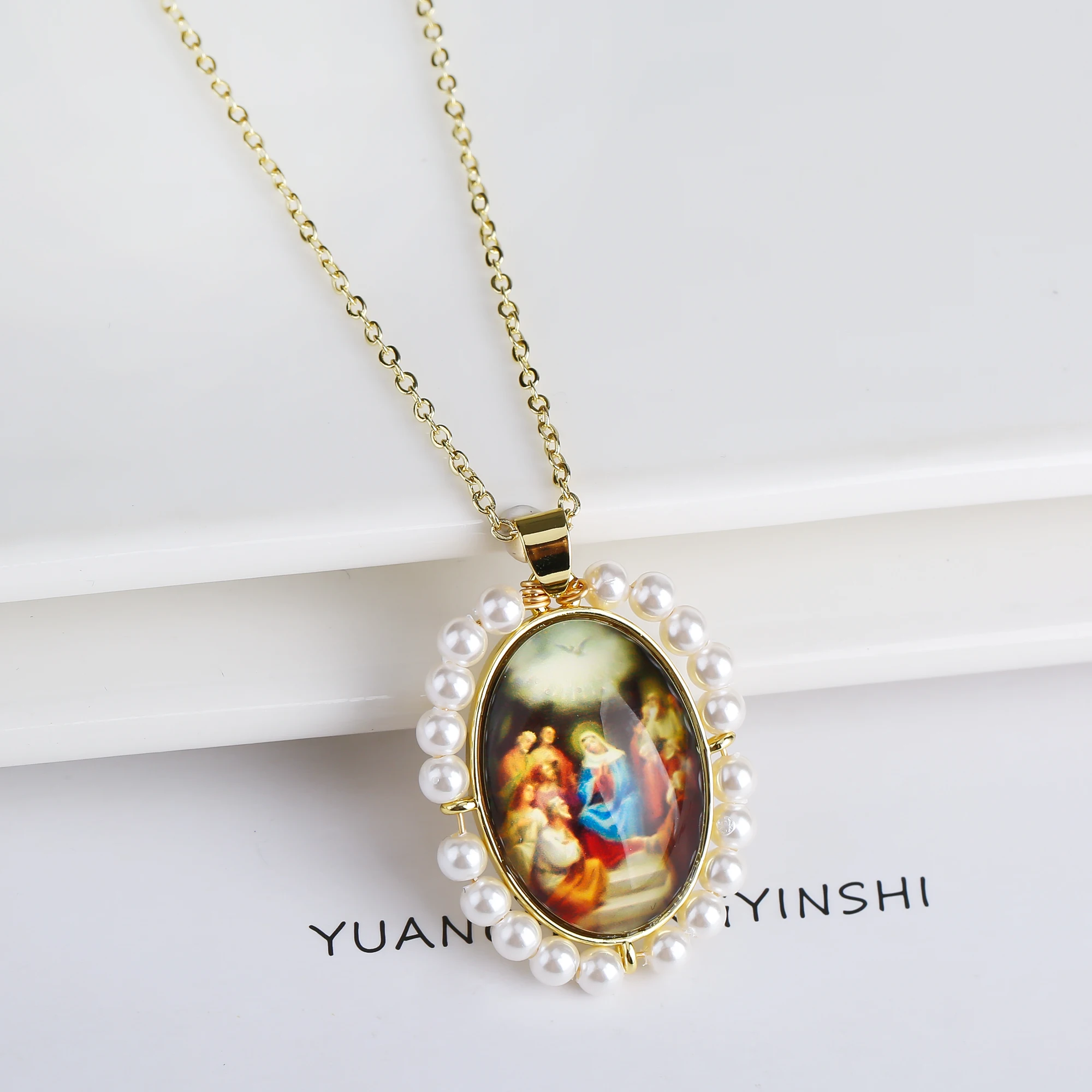 จี้รูปคริสเตียนคาทอลิกสำหรับผู - Mens Fashion Style Images บทวิจารณ์และราคา