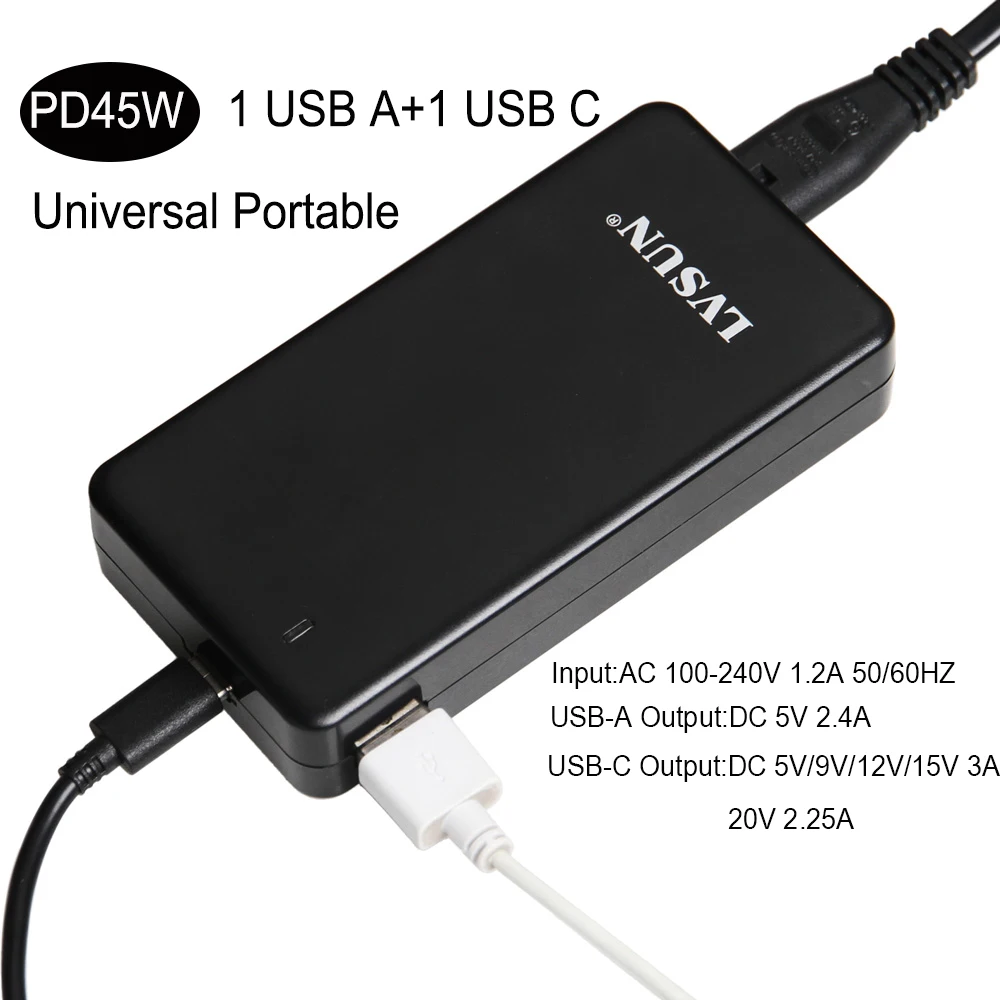 

45W Fast Charging Laptop Adapter USB-C Tablet PD Charging Notebook Charger for Xiaomi Redmi K30 Ultra/ K40 /K40 PRO/10X Type C