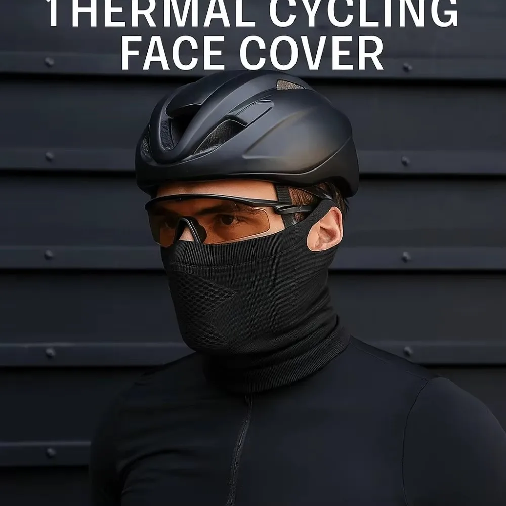 Outdoor Dünne Warme Reitmaske Atmungsaktive Netz-Gesichtsmaske Einfarbige Komfortable Fahrrad-Gesichtsmaske – Detail 6