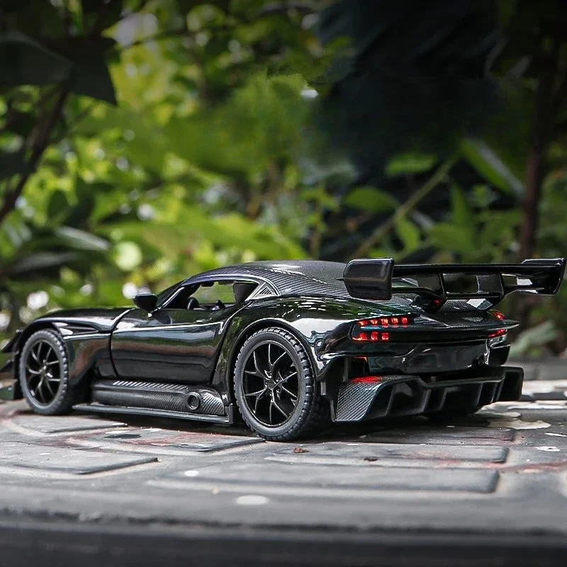 1:32  Vulcan Alloy Sports Car Diecast Metal Racing Car Model Simulation Sound and Light Collection Children Toy Gift
