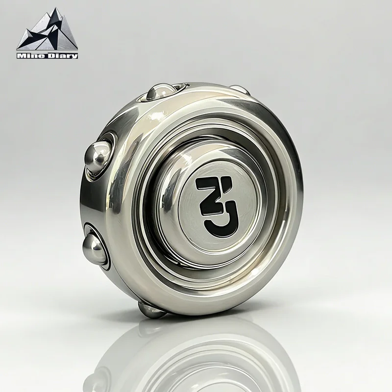 SAM Stainless Steel Fidget Spinner Ring EDC Anti-Stress Toy Finger Rotation Decompression Magic Adult Stress Relief Fidget Toys