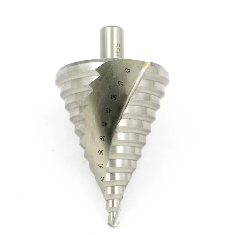 6-60Mm Trigonal Tay Cầm Bước Đầu Mũi Khoan Điện Dụng Cụ Kim Loại Thép Tốc Độ Cao Gỗ Lỗ Cắt nón Cuốn Mũi Khoan Dụng Cụ