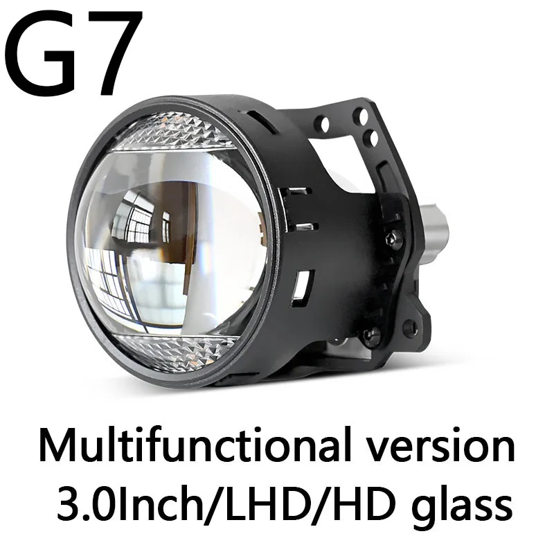 

3.0 inch Light Emitting Diode Headlight 57w Single Light Auto 12000lm G6 2.5 inch Light Emitting Diode Bulb