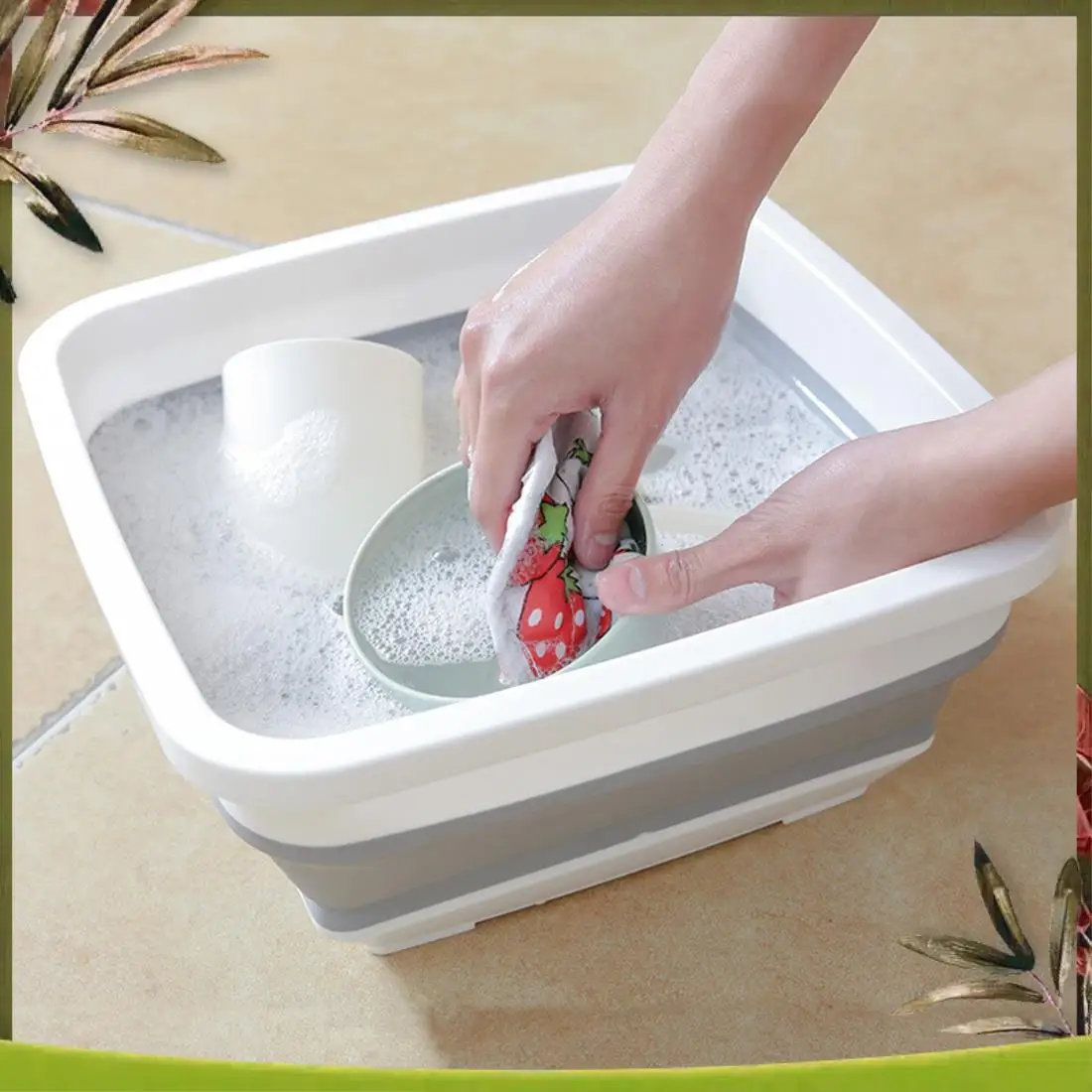 

Надежная пластиковая раковина, портативная складная утолщенная раковина для туризма, складное ведро для рыбалки, кемпинга, ведро для мойки автомобиля