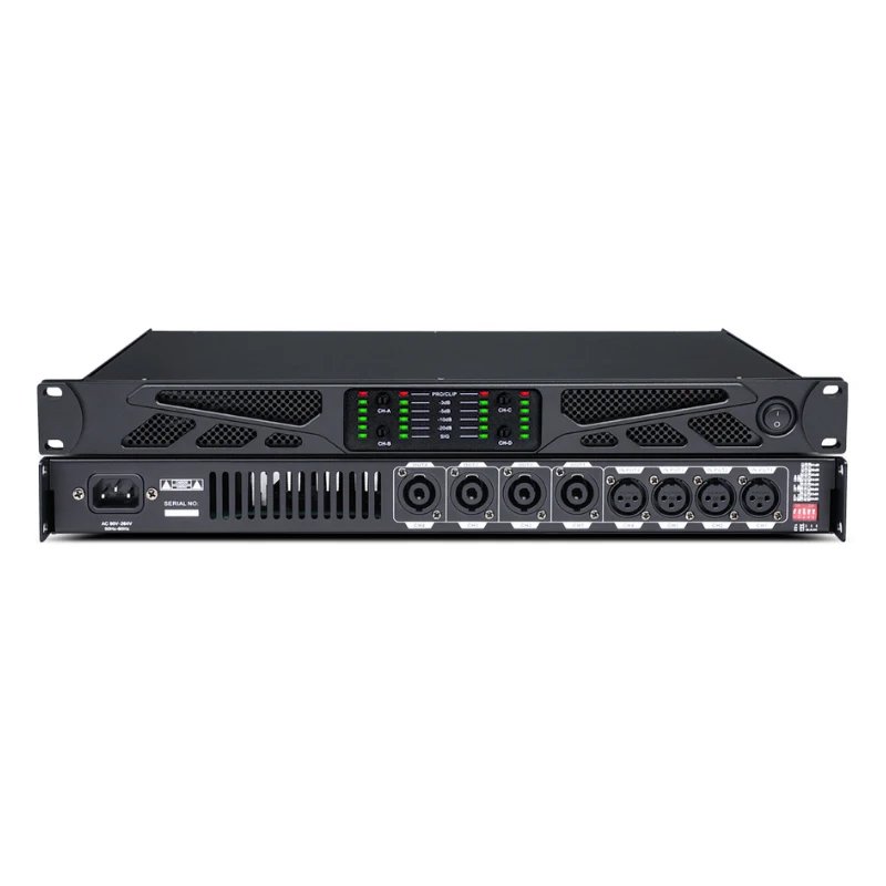 EIF BG4.6 4 Channel Professional Power Digital Amplifier 4*600W 8ohm Performance Stage Home Party Live Streaming High Quality