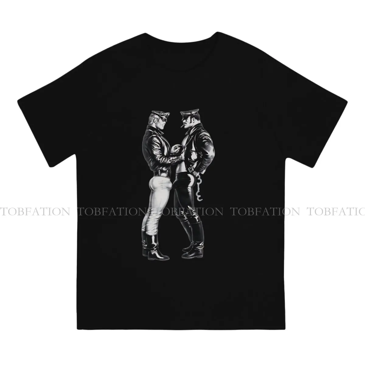 Tom of Finland LGBT Gay Pride T Shirt Punk Men's Tees Summer 100% Cotton Clothing O-Neck TShirt