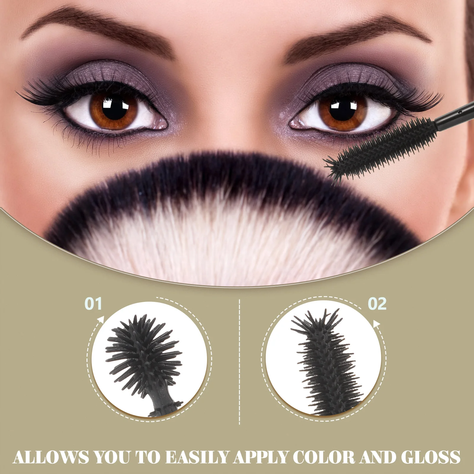

100pcs Eyelash Brush Eyebrow Lamination Spoolie Compact Size Easy Carry Makeup Tool Brow Mascara Home Travel
