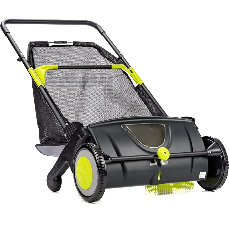 For Earthwise LSW70021 21-Inch Leaf & Grass Push Lawn Sweeper, Width, Black