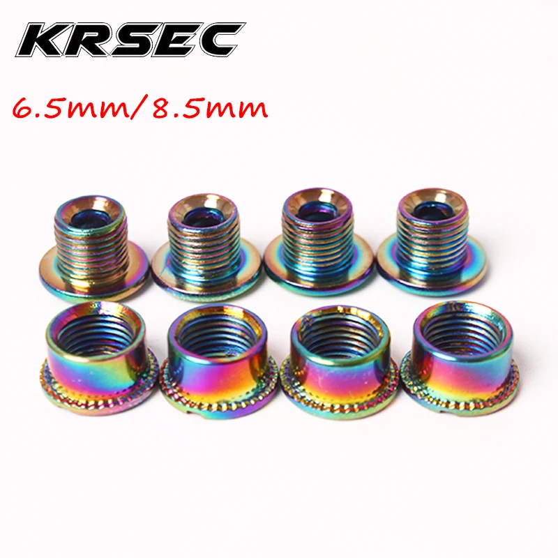 KRSEC 5PC MTB Chainring Bolt 6.5/8.5mm Bicycle Chainwheel Crew mountain bike parts accessories Bike Crank Screw