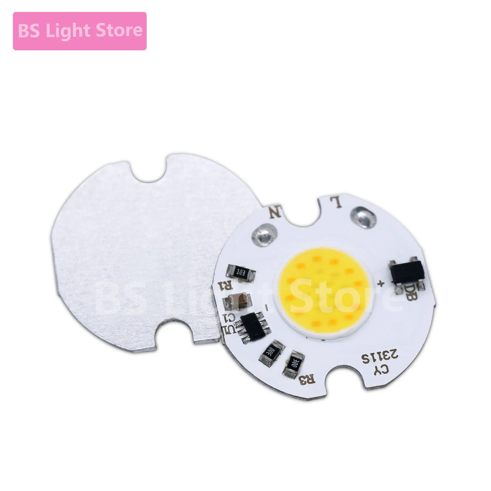 10PCS Two Color Cob LED Lamp Chip 220V Smart IC No Driver 3W 3000K/6000K Home For 2311/2307mm LED Bulb Flood Light Spotlight Whi
