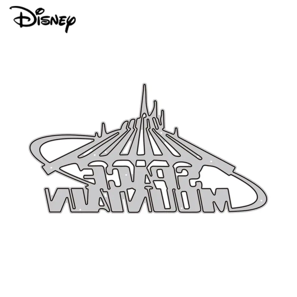 Space Mountain Word Metal Cutting Dies Disneyland Die Cuts for DIY Scrapbooking Album Paper Cards Making Decora Crafts Template