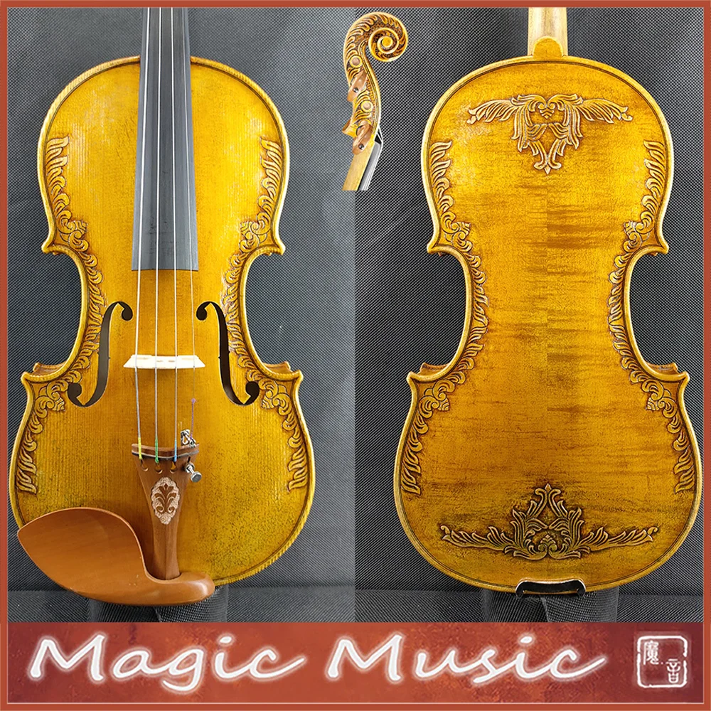 SELECTED Strad Royal Fleur De Lys Violin 4/4 Size #3467 Professional Violine Hand Made Oil Antiqued Varnish