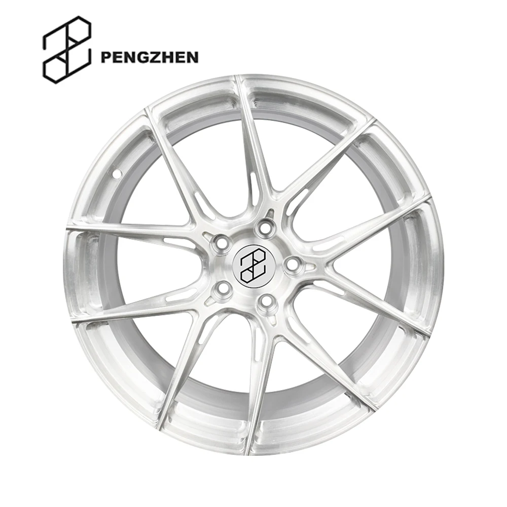 for Pengzhen New Design 5 Double Spokes Rims Brushed Silver 18 inch 5x120 Aluminum Alloy Car Wheels for BMW F10