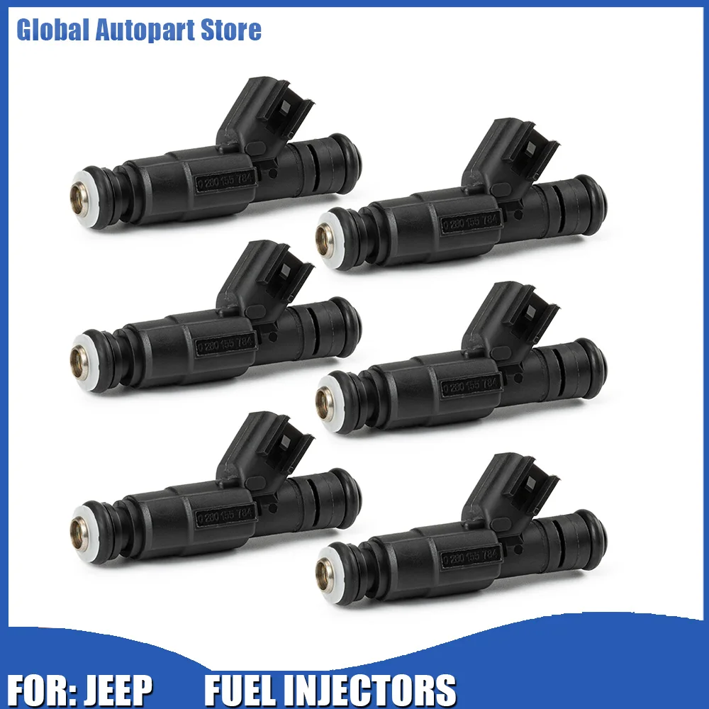 

Fuel Injectors For Jeep Wrangler 4.0L I6 1999 2000 2001 2002 2003 2004 For Jeep Cheroee 4.0L I6 1999-2001 Car Accessories