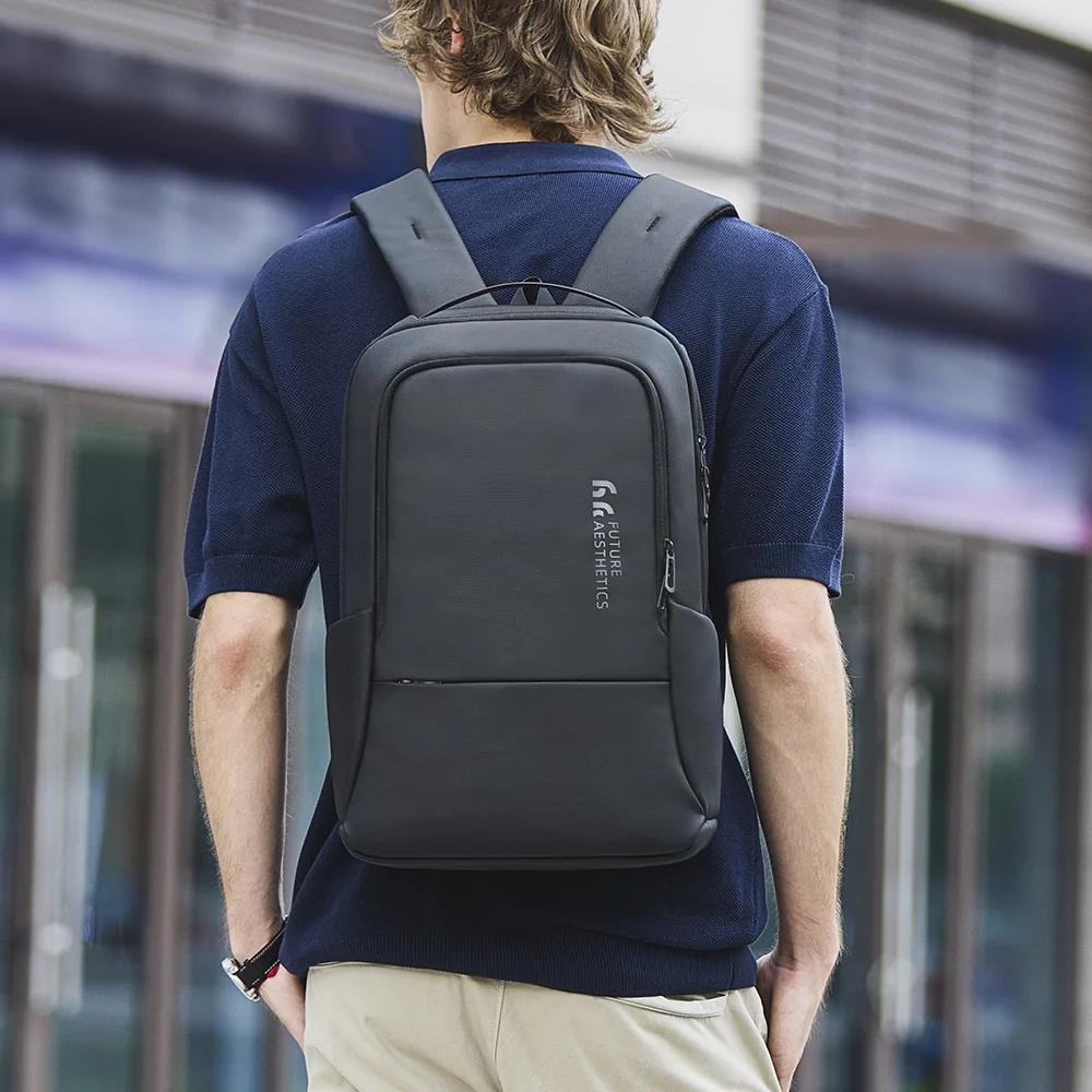 HcanKcan-Mochila De Trabajo multifuncional para hombre, bolso de viaje impermeable de alta capacidad, compatible con ordenador portátil de 15,6