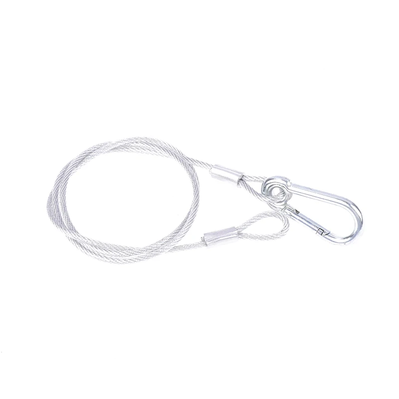 1ชิ้นเชือกความปลอดภัย kabel pengaman สายเคเบิลความปลอดภัยเบ็ดตกปลาเรืองแสงอุปกรณ์แสงบนเวทีแถบไฟ LED รับน้ำหนักสูงสุด20กก.