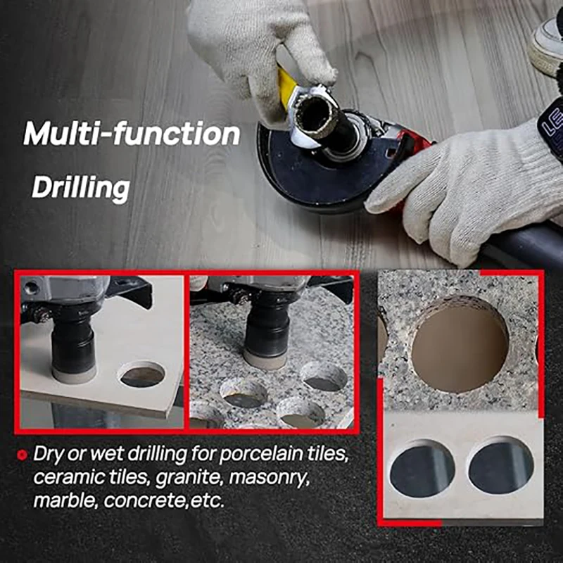 10/5/1PCS Vacuum Thread Brazing Hole Drill bits M14 Ceramic Tile Granite Marble Angle Grinder Drill Bit Set Drillling Tools Set