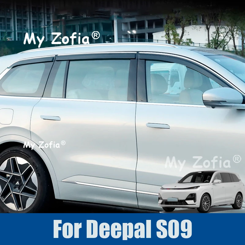

For Deepal S09 2025 2026 Car Window Visor Rain Sun Guard Cover Deflectors Weathershields Rain Guard Shades Accessories