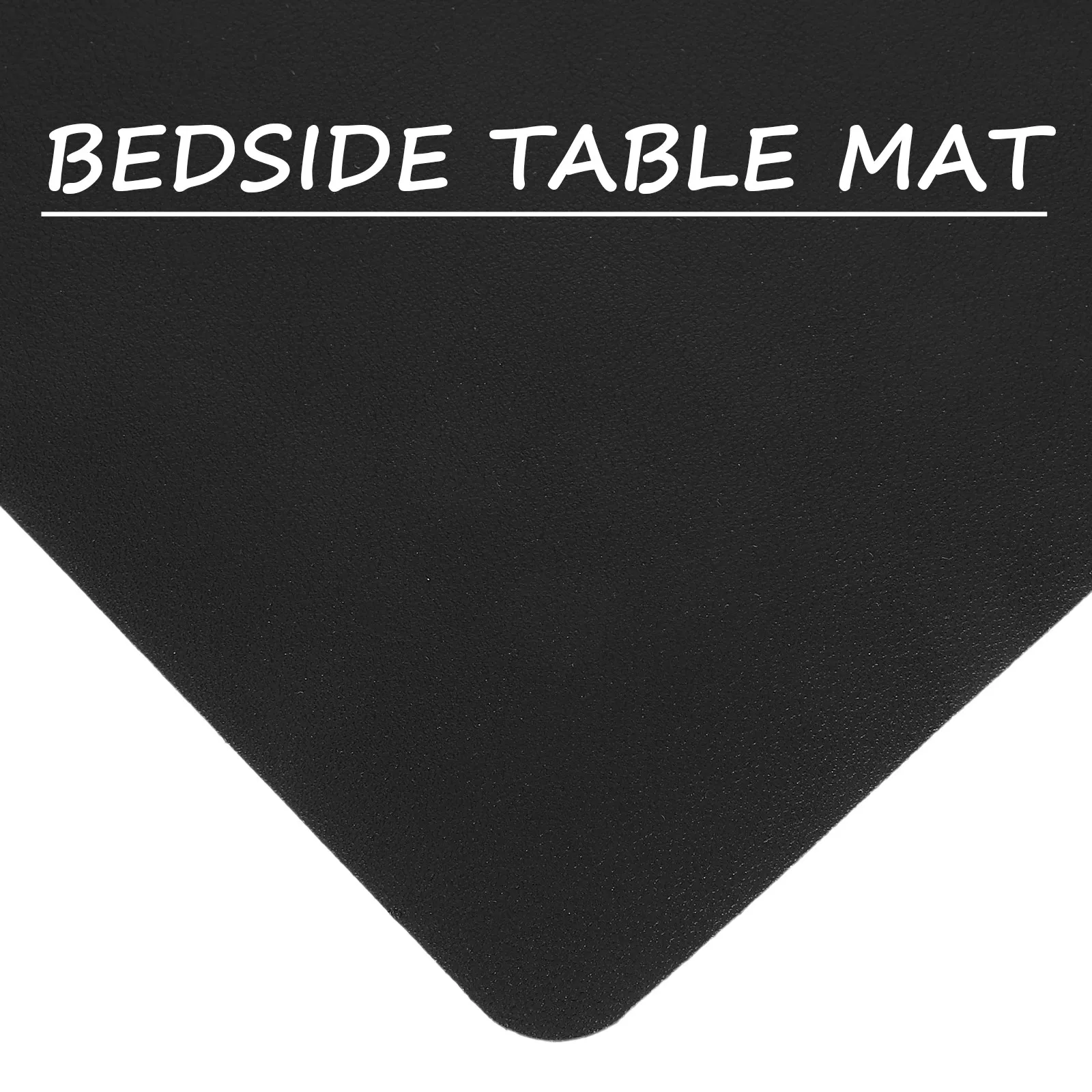 3Pcs Nightstand Mat Waterproof PU Protector Heat Resistant Night Stand Cover Dual Side Desk Mat for Bedroom Office 12x9