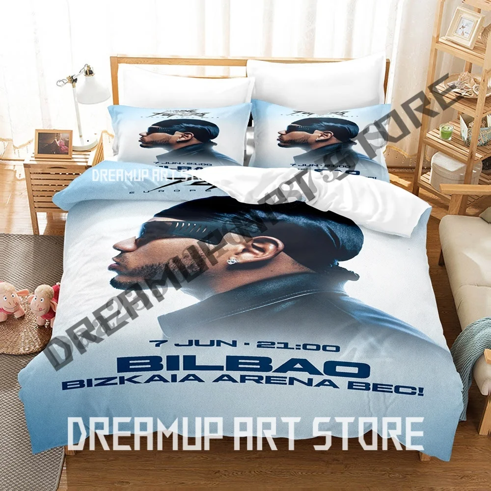 3D Print Myke Towers Bedding Set Single Twin Full Queen King Size Bed Set Adult Kid Bedroom Duvetcover Sets Anime Bed