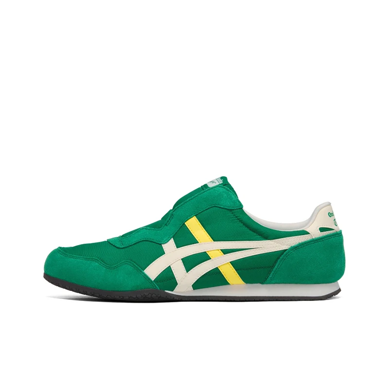 Onitsuka Tiger SERRANO SLIP-ON Unisex Green Low-Top Casual Shoes – Color-Blocked Stylish Versatile Classic Design 1183C615-300