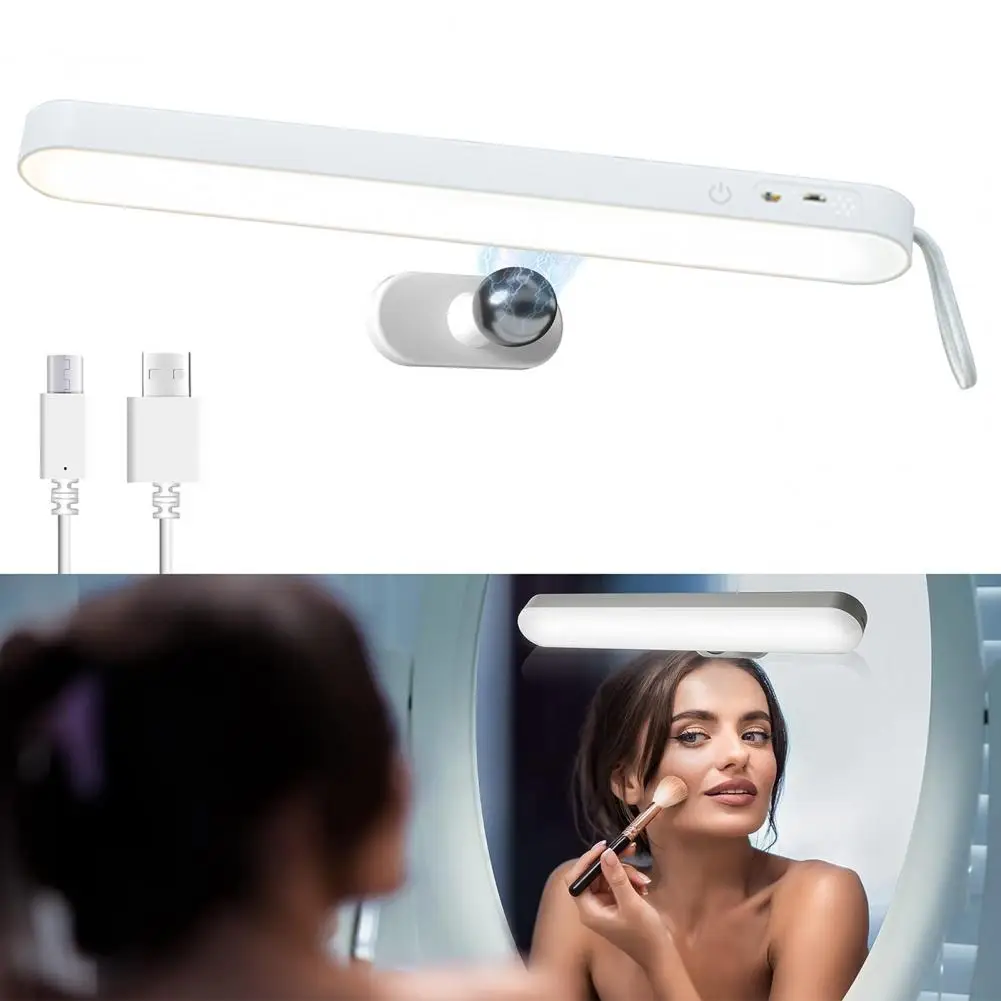 Led Light Super Bright Wireless Vanity Light Dimmable Flicker-free Led Fixture for Bathroom Lighting Usb Rechargeable