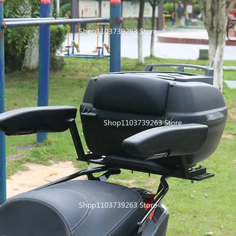 Motorrad-Rücksitz-Sicherheitsarmlehne, klappbar, für Elektrofahrzeug-Kofferraum, Roller, universelle Kofferraumarmlehne – Detail 4