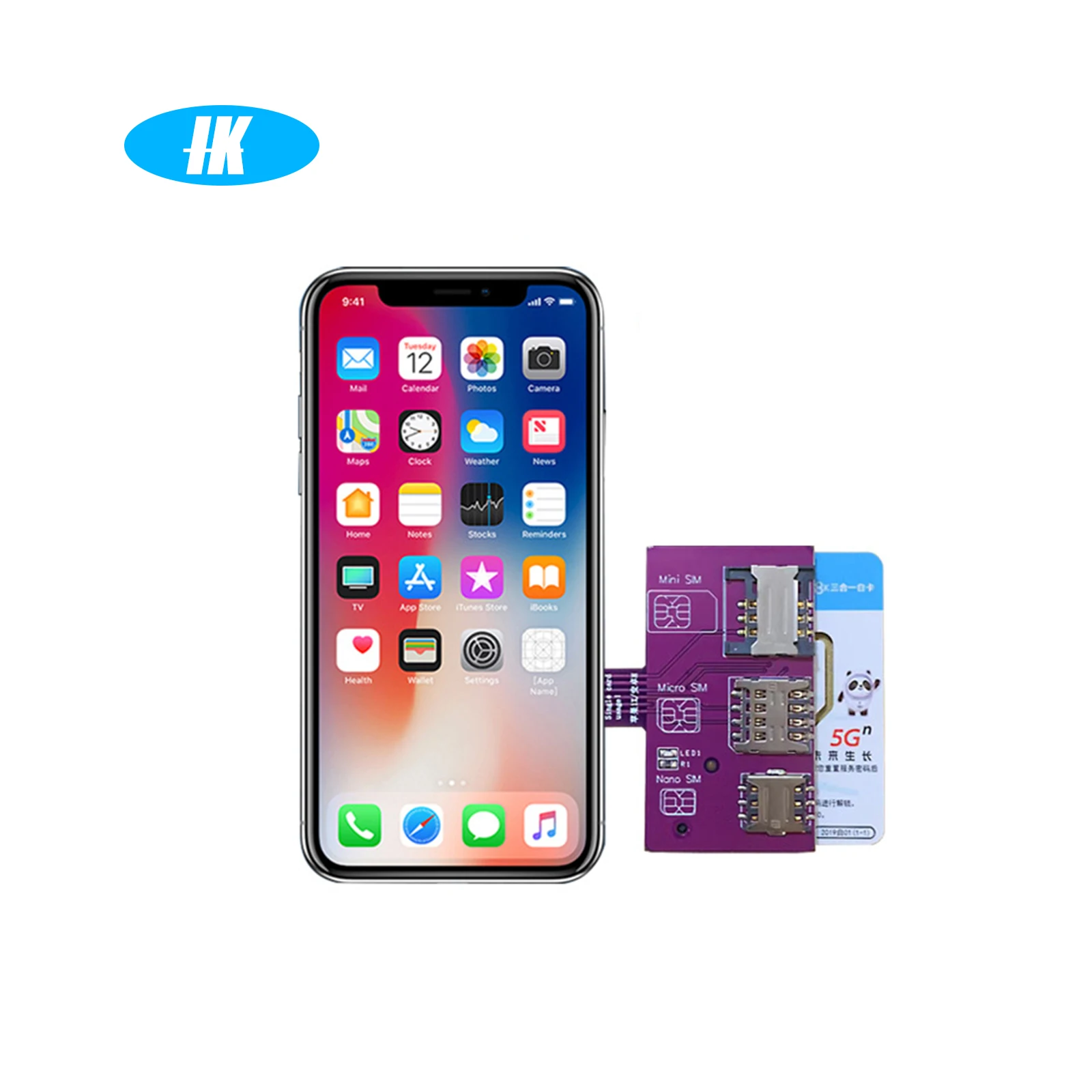 For iPhone SIM card 4in1 External Card Slot Adapter Fast Card Changer iPhone SIM Card Reader Holder Free reboot Nano