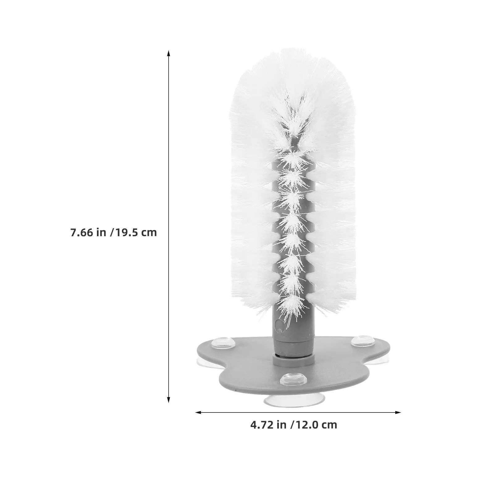 Turtle Back Scratcher Brush 2 Pack Suction Cup Soft Bristles Shell Scrubber for Aquatic Turtle Care