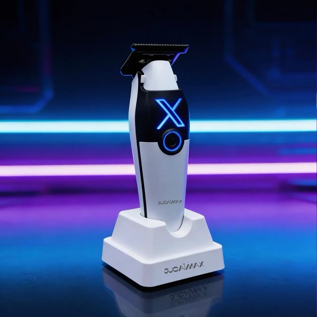 JUCAI Professional Hair Clipper for Men Brushless Motor with Base Charger PHANTECHO2.0 DLCBlade Professional Barber Machines