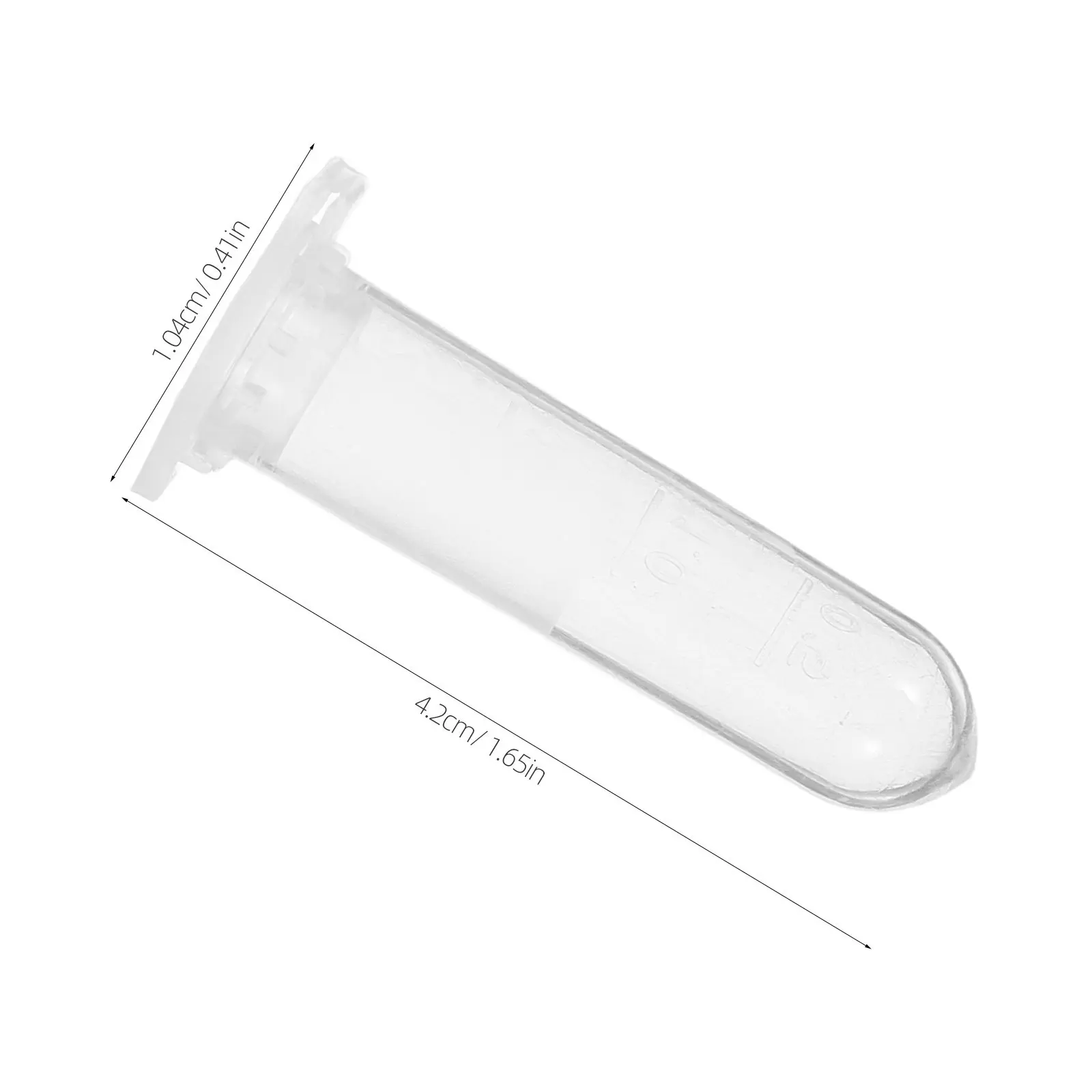 500Pcs Centrifuge Tubes Graduated Marked Plastic Micro Sample Vials Storage Tubes for Scientific