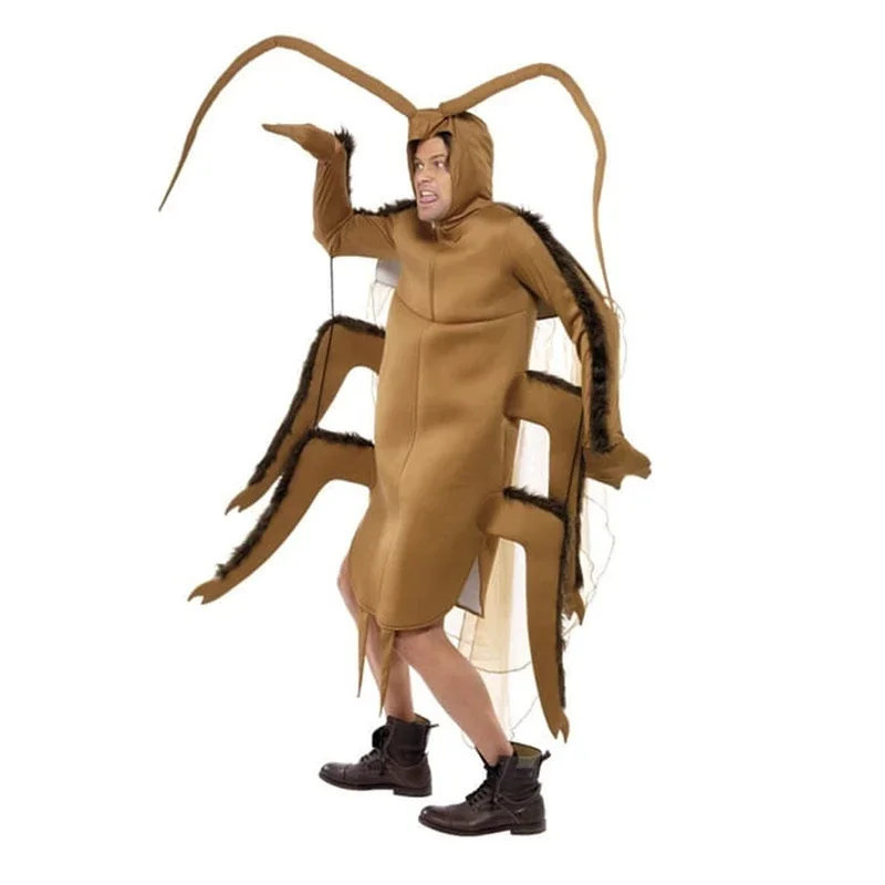 Funny Family Group Cosplay Carnival Cockroach Costume Adults Unisex Animal Jumpsuit Halloween Costume For Kids