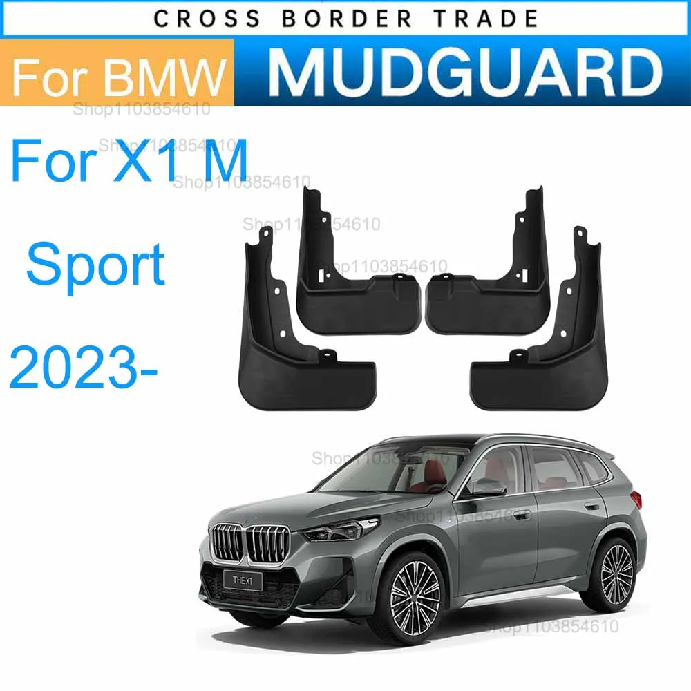 

4x for BMW X1 M Sport 2023- Mudguards Flare Mud Flaps Guard Anti-splash Front Rear Wheels Fenders Car Accessories