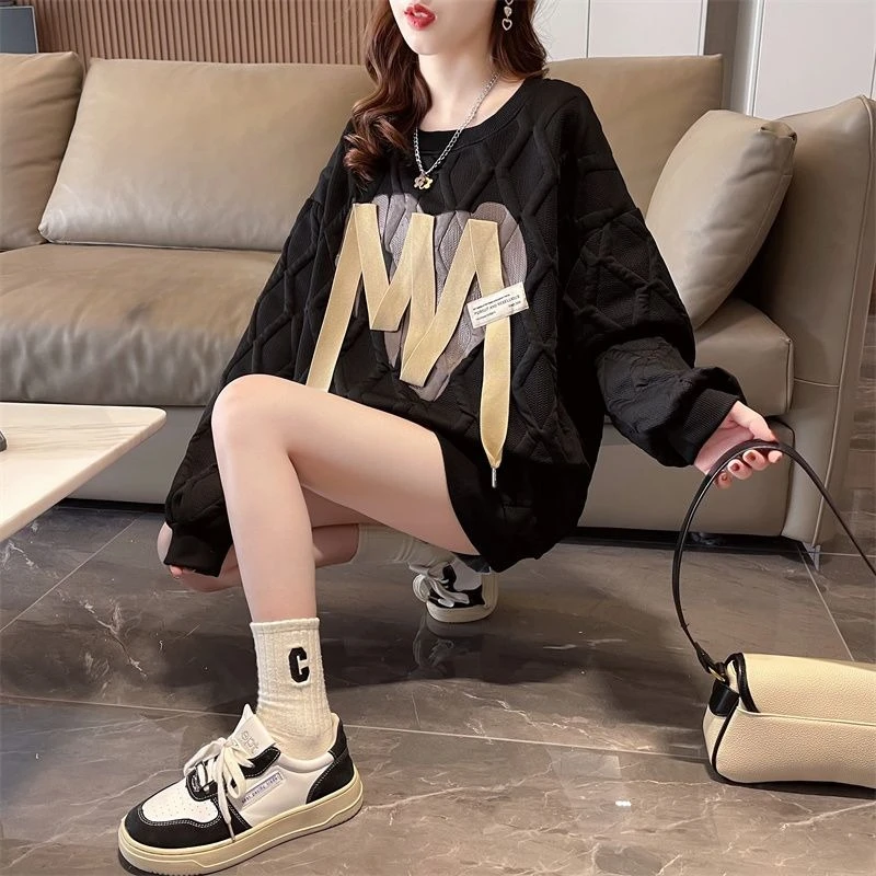 Grafische Damen-Sweatshirts Y 2k Vintage Designer Neuheit Y2k Japanische Streetwear auf Promotion Emo Plus Size Female Pullover Top